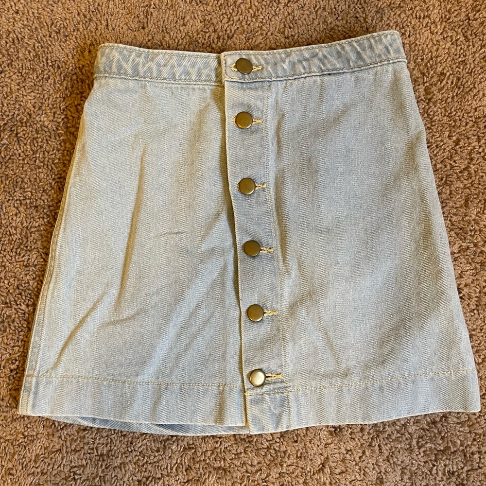 American Apparel Button Up Skirt